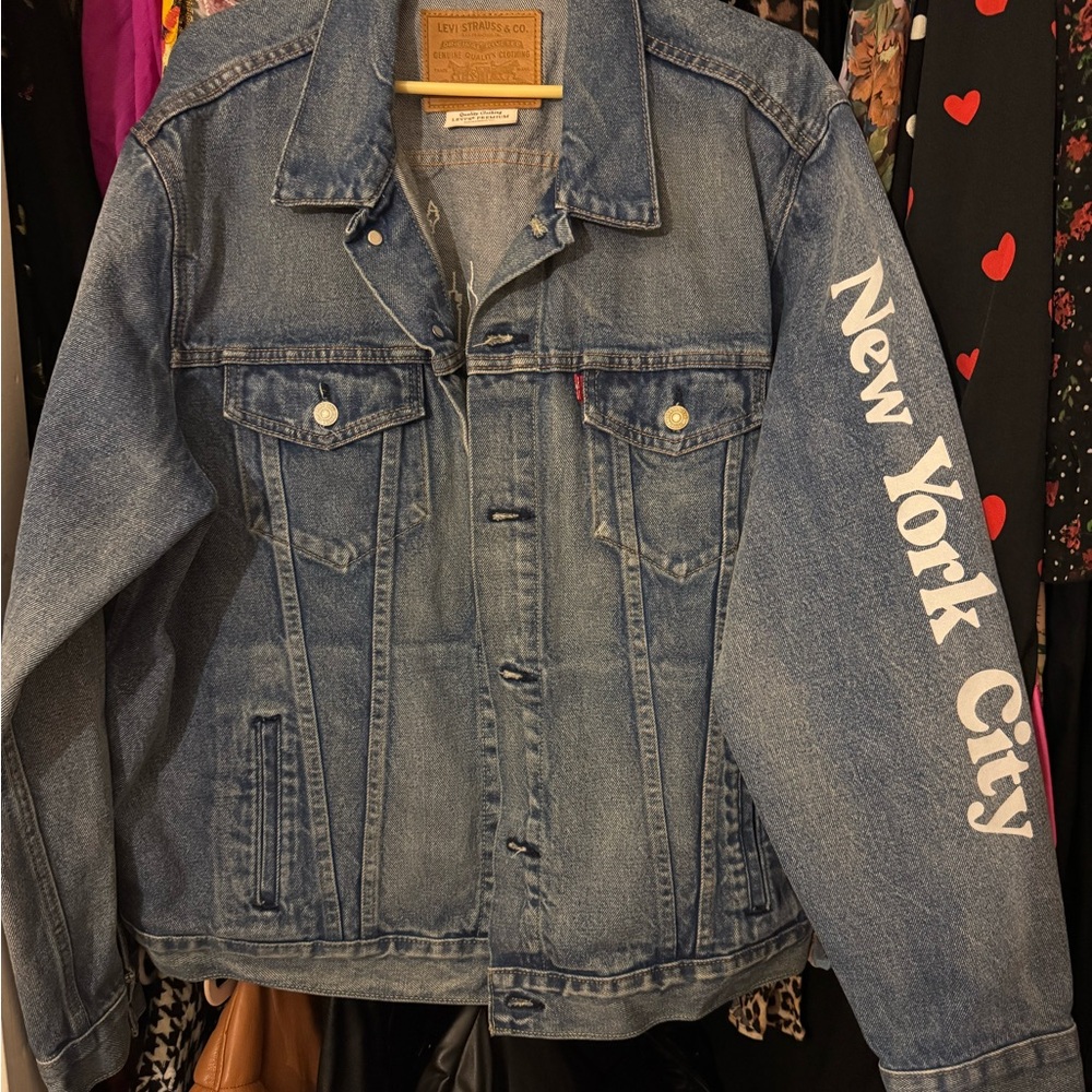 Levi's Denim Jacket with New York City Sleeve